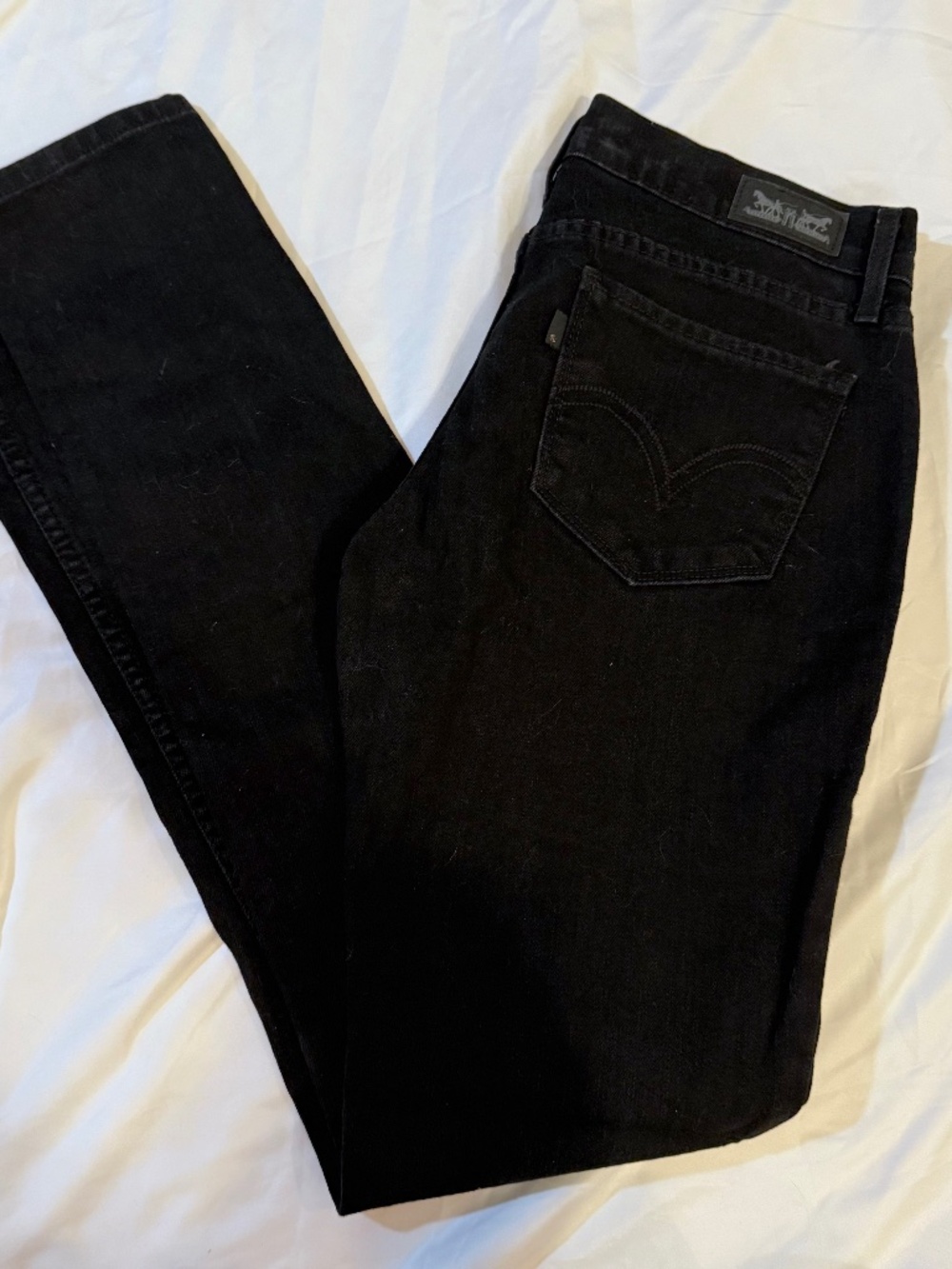 Levi 524 Skinny Black 7L W28 L34
